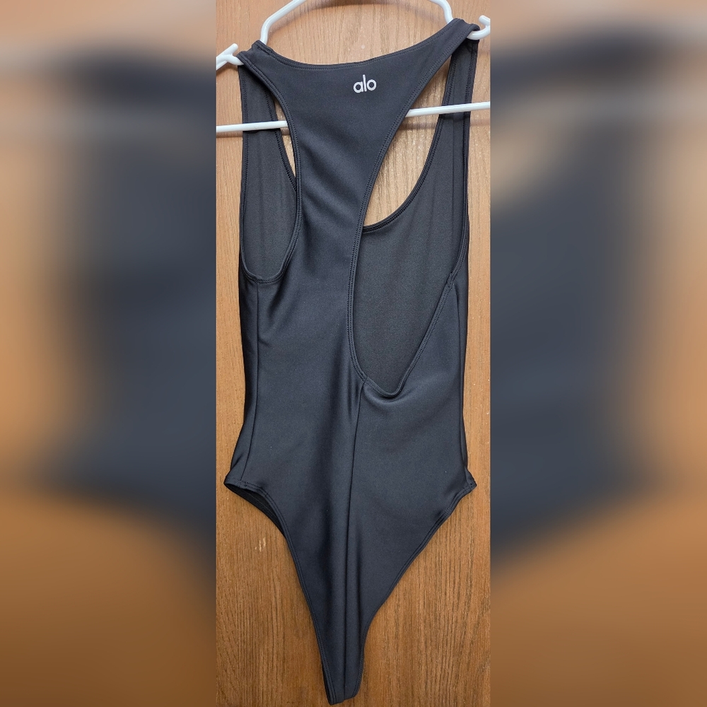 ALO Yoga Black Performance Swimsuit - Picture 2 of 5